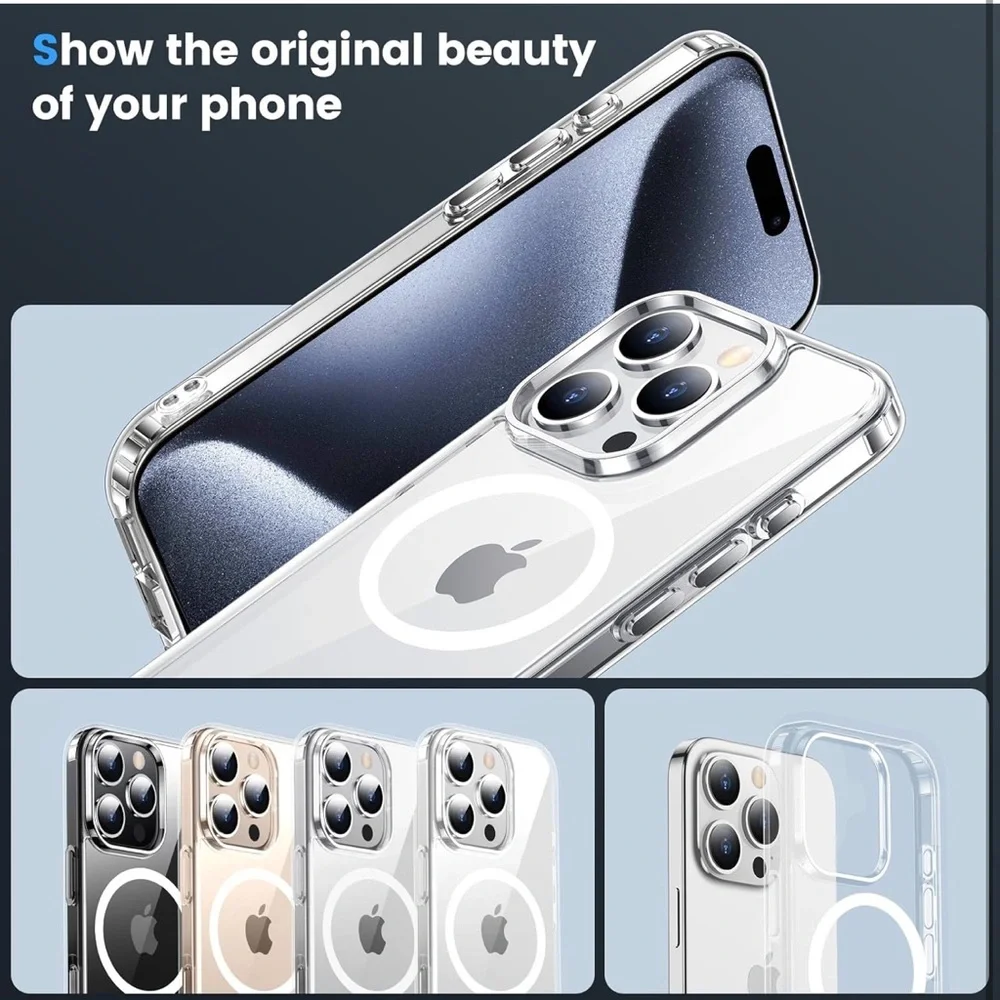 Temdan for iPhone 15‎ Pro Max Case Clear